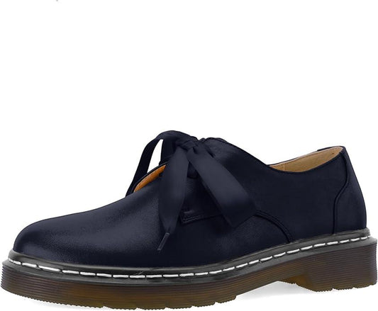 Lace-Up Loafers for Women Lug Sole Rounded Toe Oxford Shoes Business Work Office Dress Cute Non-Slip Comfortable Shoes