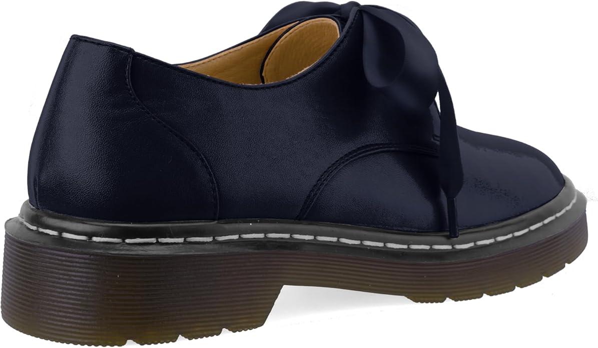 Lace-Up Loafers for Women Lug Sole Rounded Toe Oxford Shoes Business Work Office Dress Cute Non-Slip Comfortable Shoes
