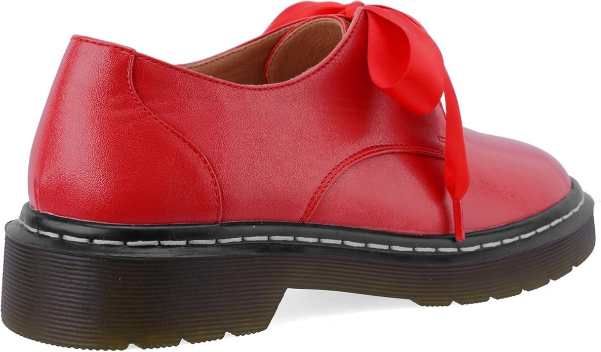 Lace-Up Loafers for Women Lug Sole Rounded Toe Oxford Shoes Business Work Office Dress Cute Non-Slip Comfortable Shoes