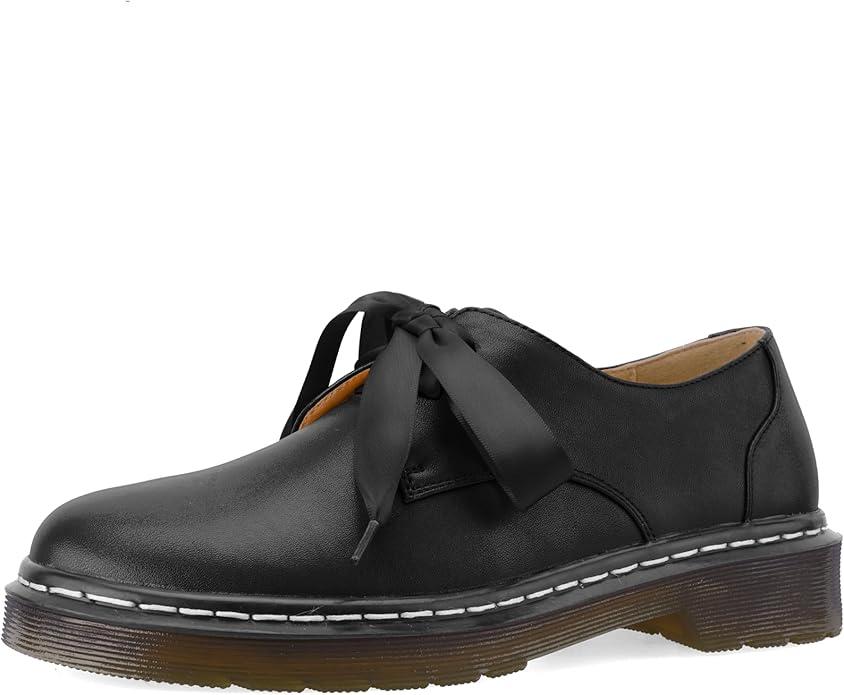 Lace-Up Loafers for Women Lug Sole Rounded Toe Oxford Shoes Business Work Office Dress Cute Non-Slip Comfortable Shoes